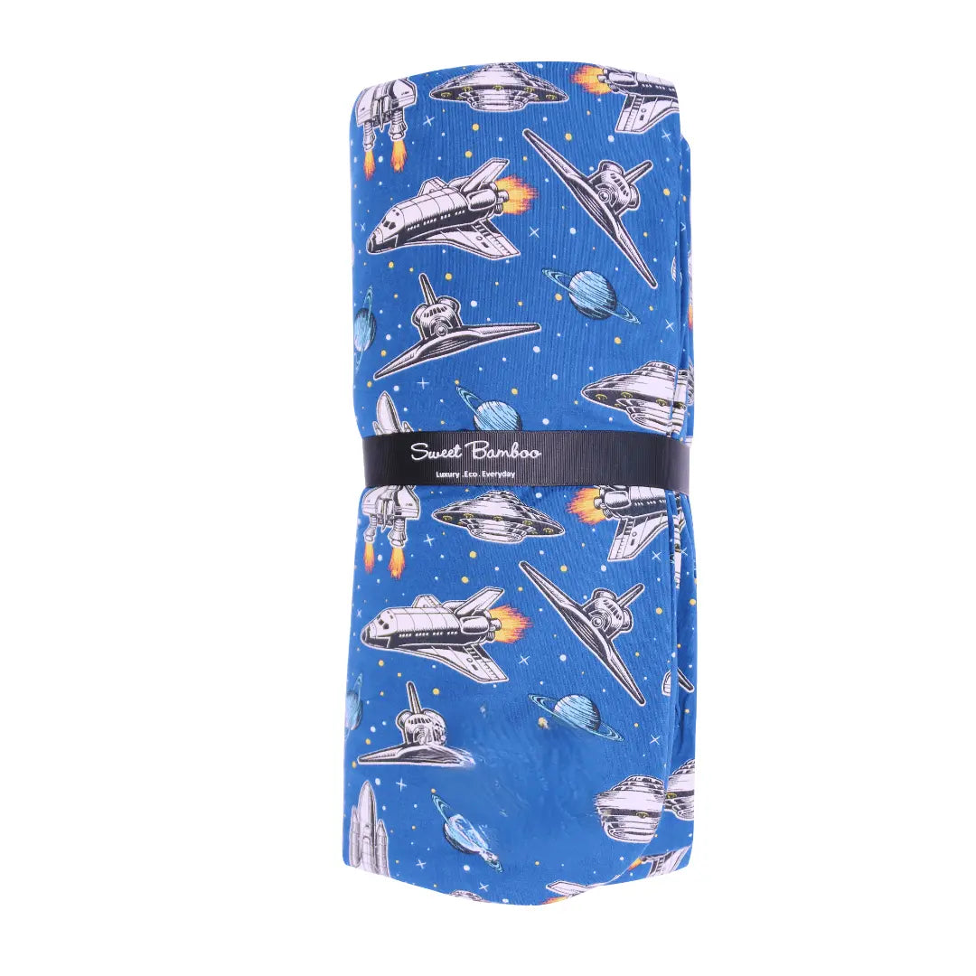 Sweet Bamboo Deep In Orbit Big Kid Cloud Blanket - 