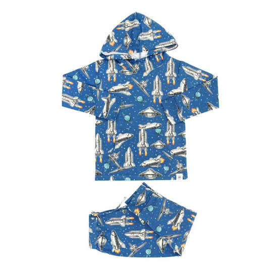 Deep In Orbit Hooded Jogger Set Sweet Bamboo Everetts Place: Online Boutique