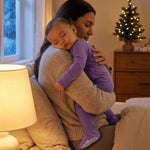 Sweet Bamboo Deep Purple Baby Zipper Footie - 