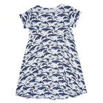 Sweet Bamboo Deep Sea Creatures Dress with Cap Sleeves for Active Girls - Apparel & Accessories > Clothing > Dresses Dresses