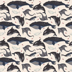 Sweet Bamboo Deep Sea Creatures Whale Zipper Footie with Two Way Zip for Babies - 