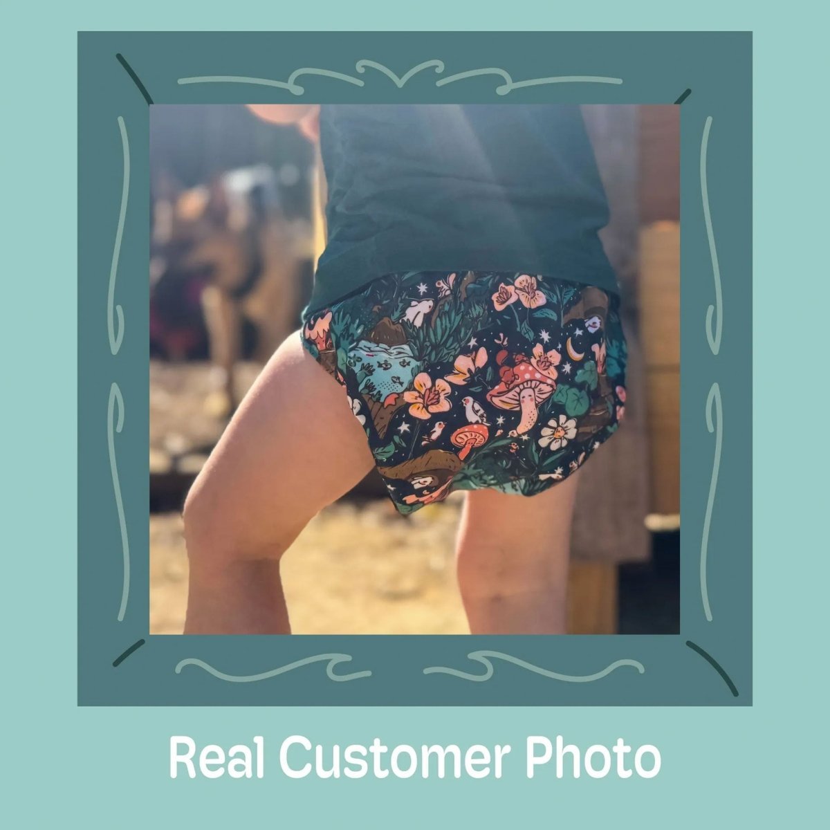 Nature: Essentials Pocket Cloth Diaper with Athletic Wicking Jersey, Grows with your Baby - Everetts Place Boutique - Pocket Diaper