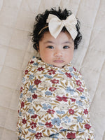 Mebie Baby Desert Floral Luxe Fleece Swaddle - 