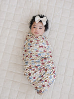 Mebie Baby Desert Floral Luxe Fleece Swaddle - 