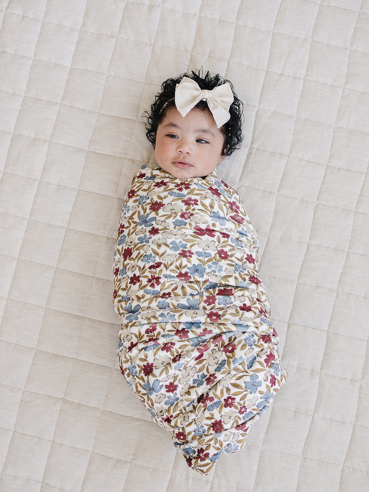 Mebie Baby Desert Floral Luxe Fleece Swaddle - 