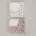 Mebie Baby Desert Floral Luxe Fleece Swaddle - 