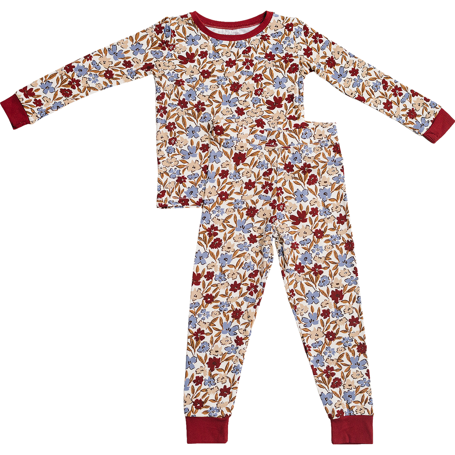 Mebie Baby Desert Floral Ribbed Bamboo Cozy Set - 