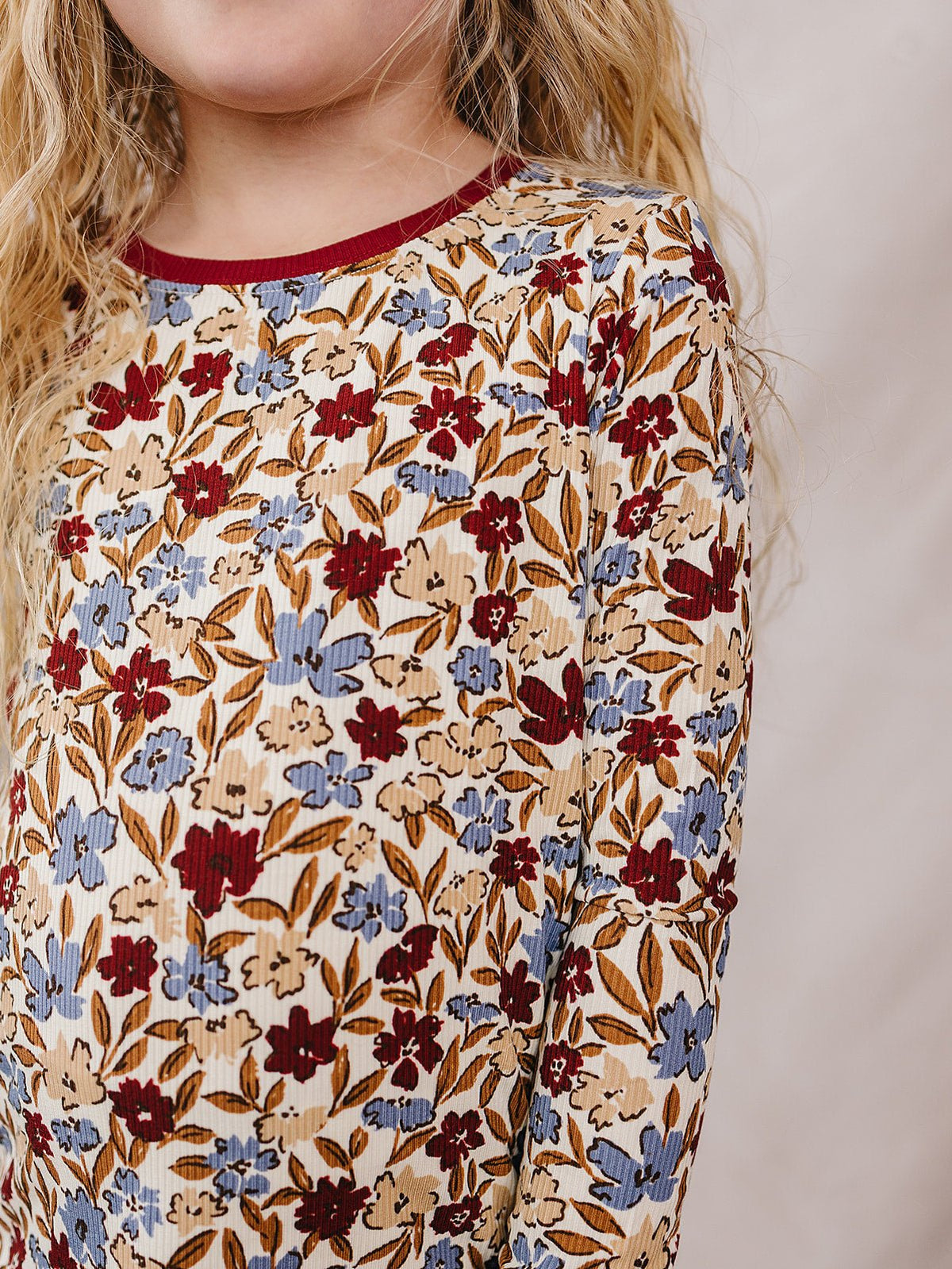 Mebie Baby Desert Floral Ribbed Bamboo Cozy Set - 