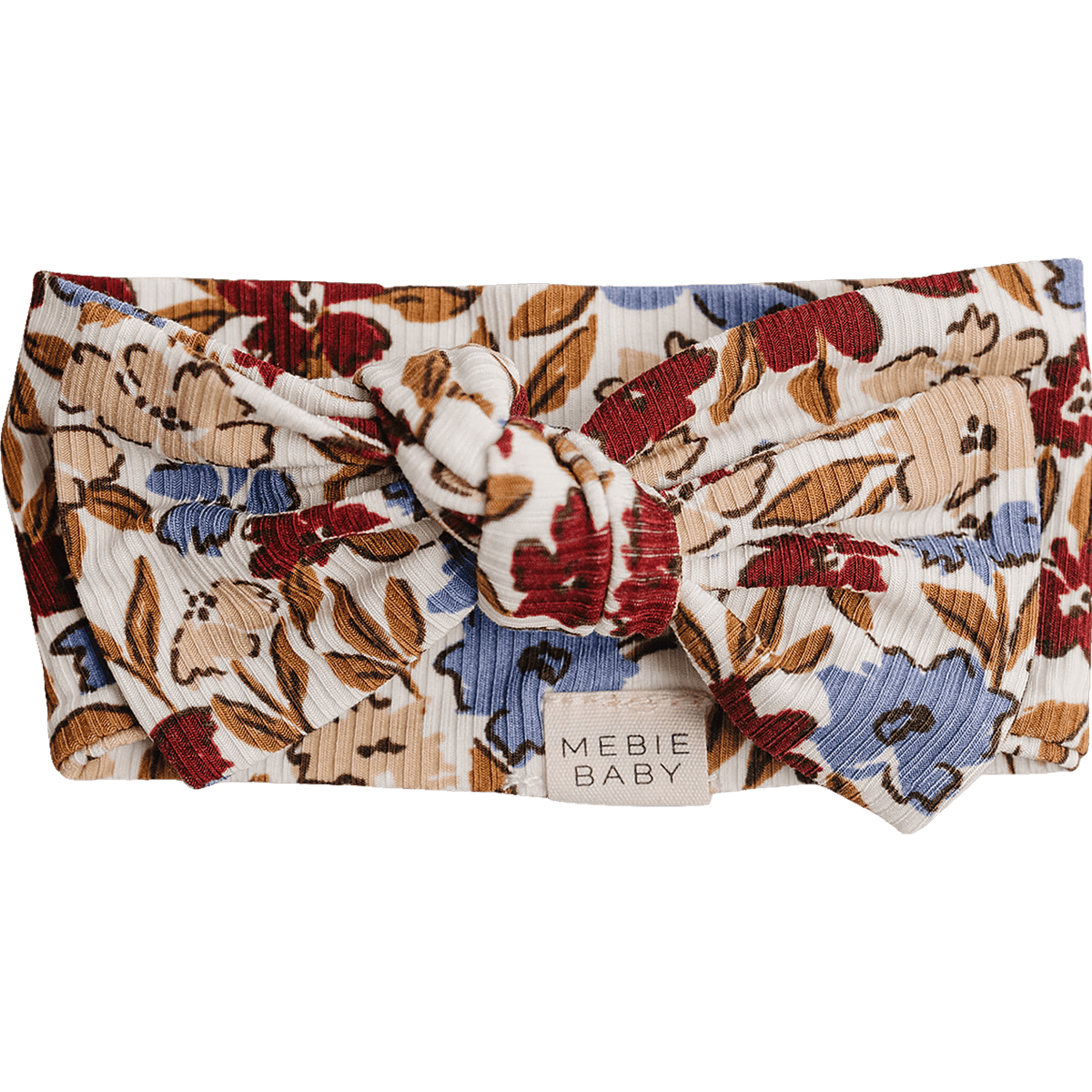 Mebie Baby Desert Floral Ribbed Bamboo Head Wrap - 