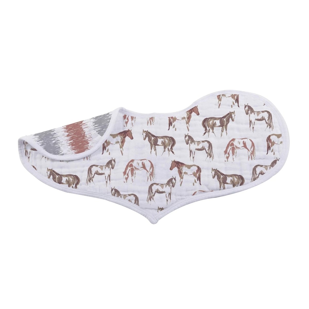 Newcastle Classics Desert Rose and Wild Horse Cotton Heart Bibs 2 Pack - Everetts Place Boutique - 