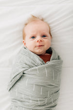 Mebie Baby Desert Sage Muslin Swaddle Blanket 100 Percent Cotton By Mebie Baby - 