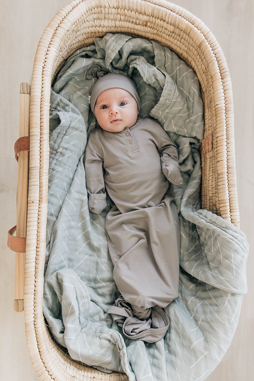 Mebie Baby Desert Sage Muslin Swaddle Blanket 100 Percent Cotton By Mebie Baby - 