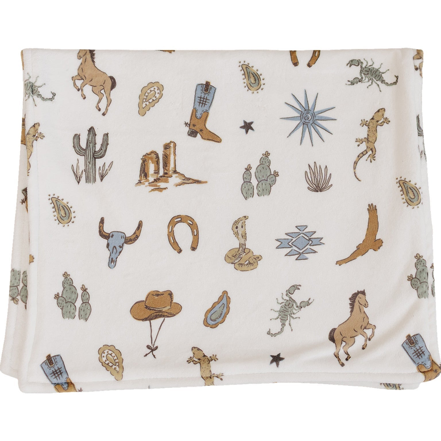 Mebie Baby Desert West Luxe Fleece Burp Cloth By Mebie Baby Ultra Soft Absorbent - 