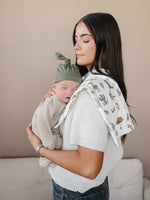 Mebie Baby Desert West Luxe Fleece Burp Cloth By Mebie Baby Ultra Soft Absorbent - 