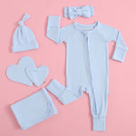 Luxie Charm Dewdrop Zippered Baby Romper - Everetts Place Boutique - 
