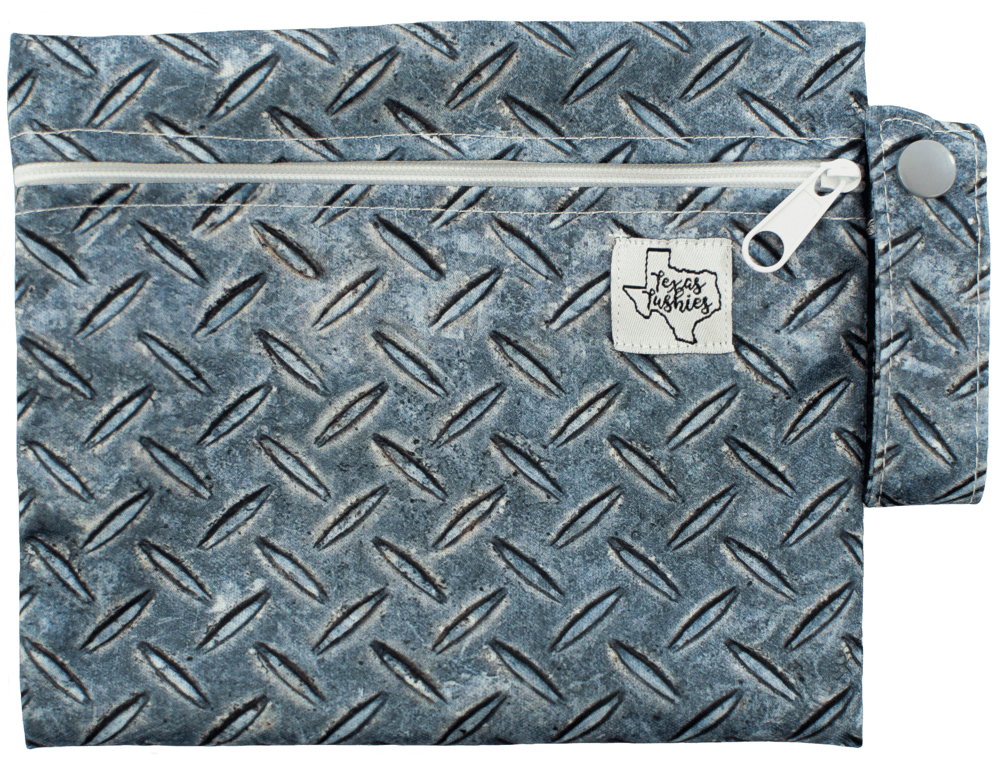 Diamond Plated Mini Wet Bag Handy Snack and Diaper Storage 6 by 7 Inches Texas Tushies