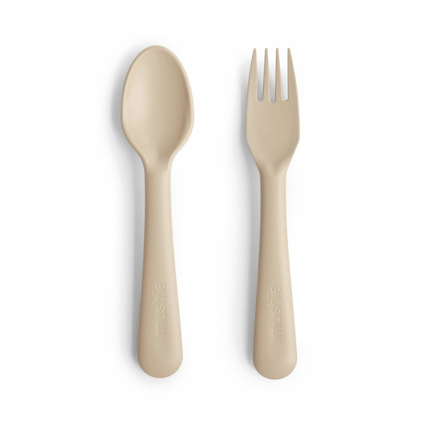 Mushie Dinnerware Fork and Spoon Set - 