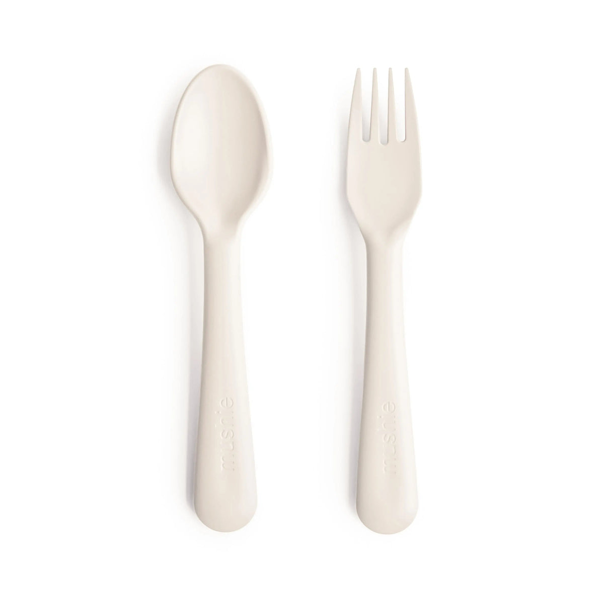 Mushie Dinnerware Fork and Spoon Set - 