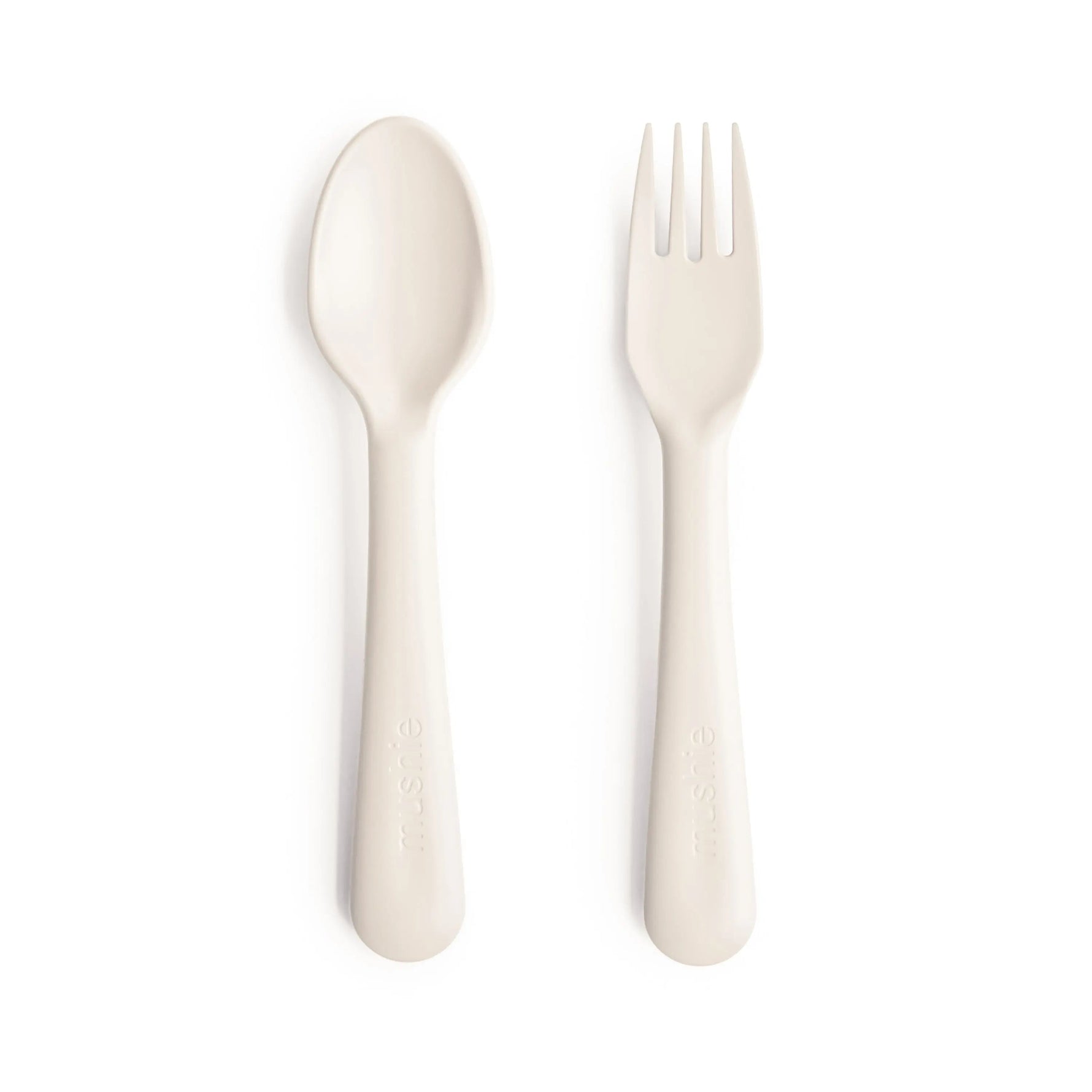 Mushie Dinnerware Fork and Spoon Set - 