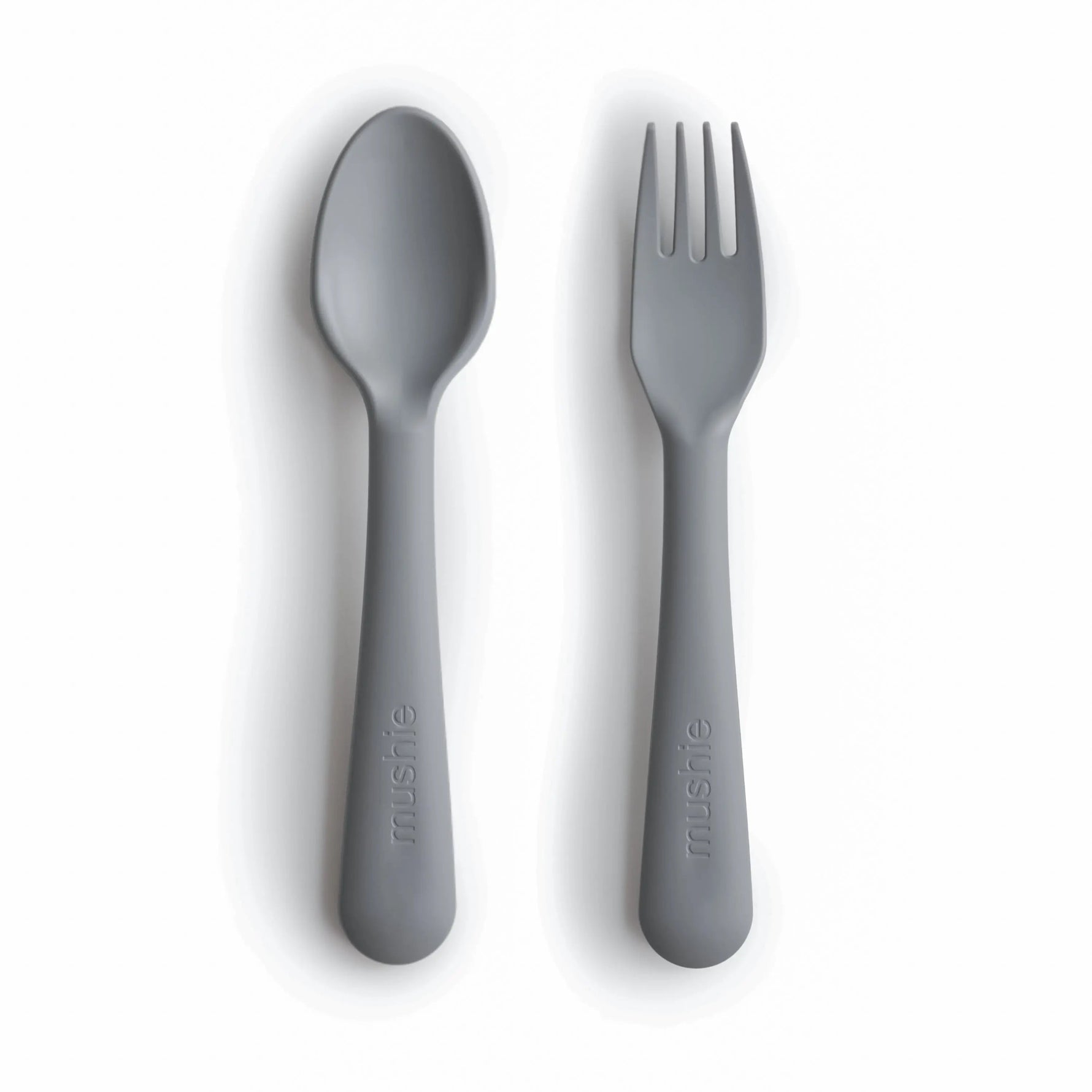 Mushie Dinnerware Fork and Spoon Set - 