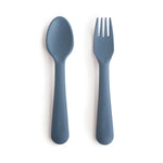 Mushie Dinnerware Fork and Spoon Set - 