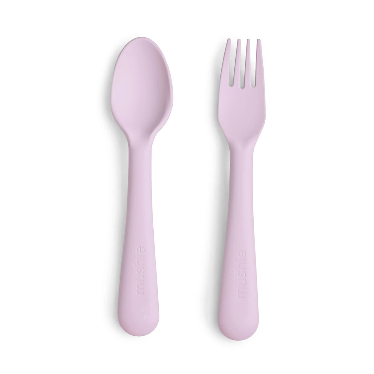 Mushie Dinnerware Fork and Spoon Set - 
