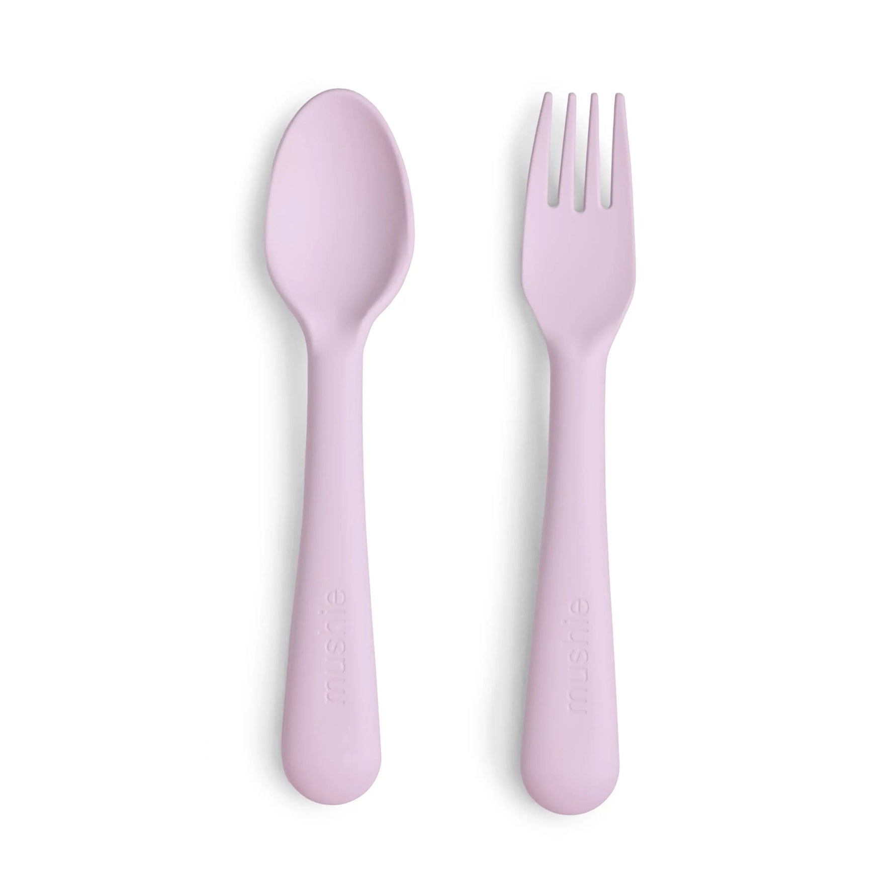 Mushie Dinnerware Fork and Spoon Set - 