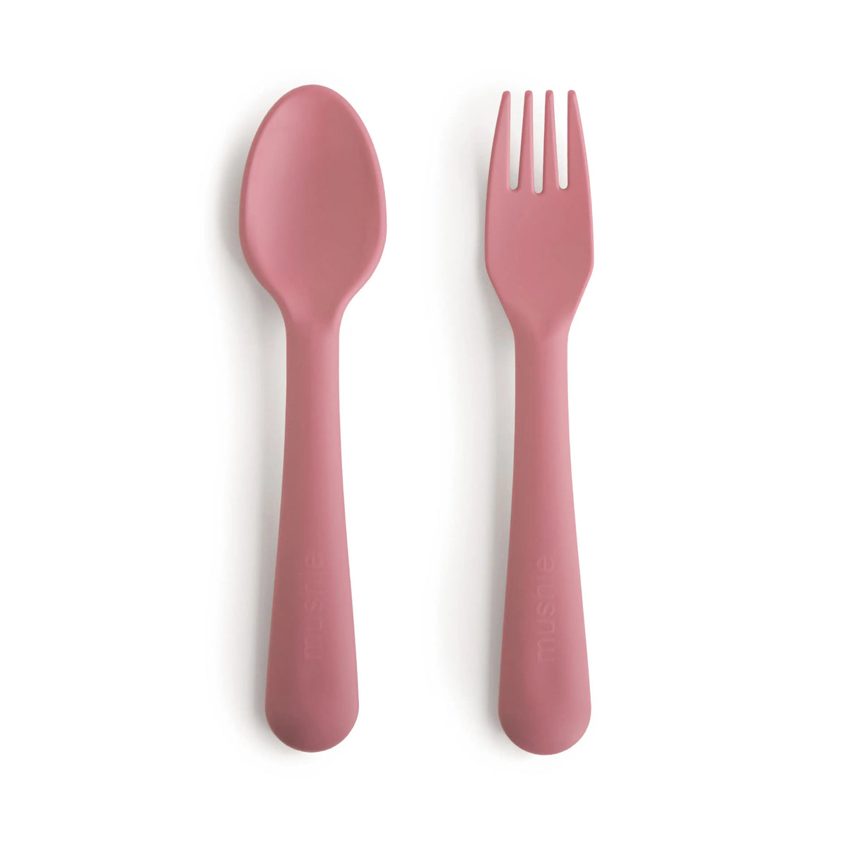 Mushie Dinnerware Fork and Spoon Set - 