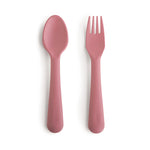 Mushie Dinnerware Fork and Spoon Set - 
