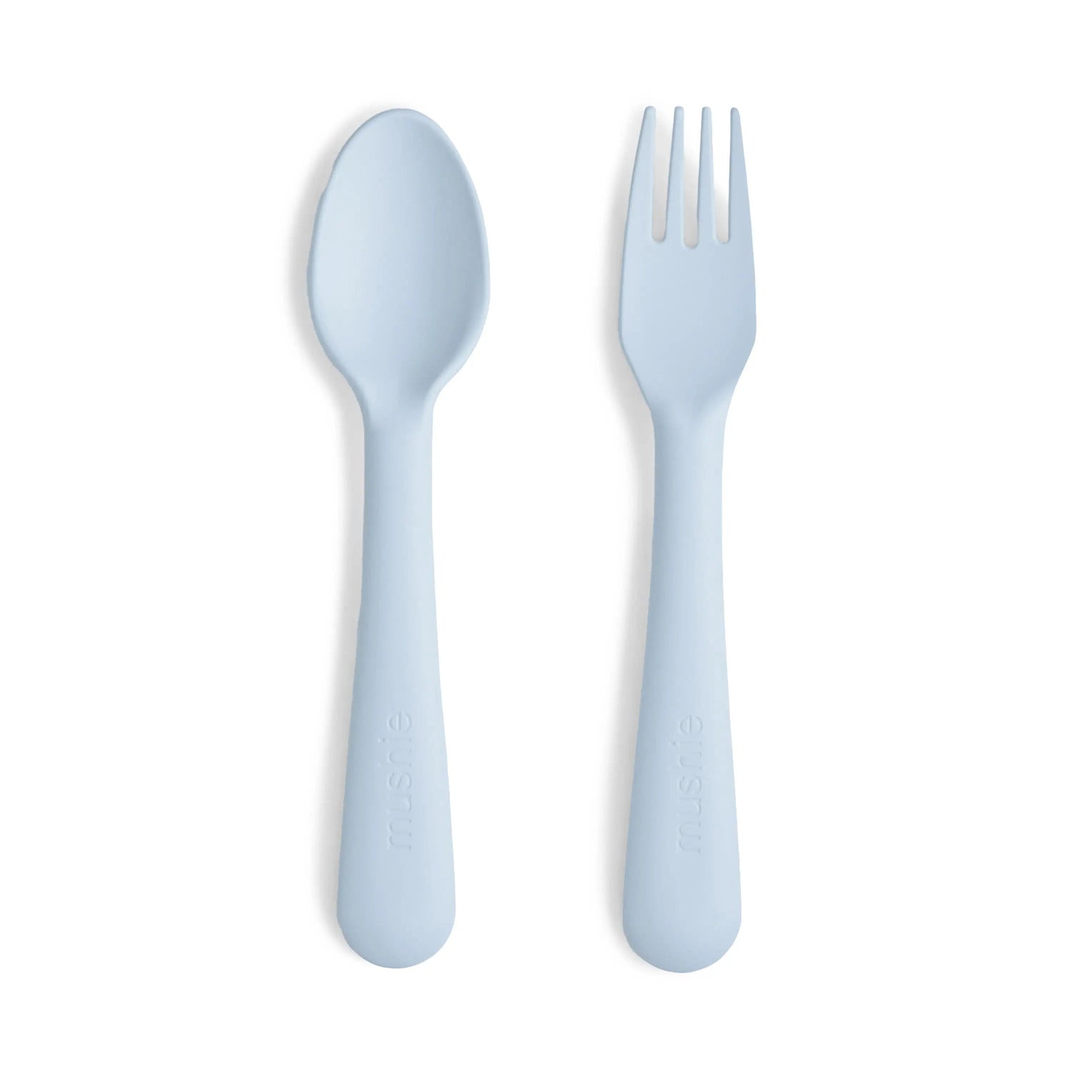 Mushie Dinnerware Fork and Spoon Set - 