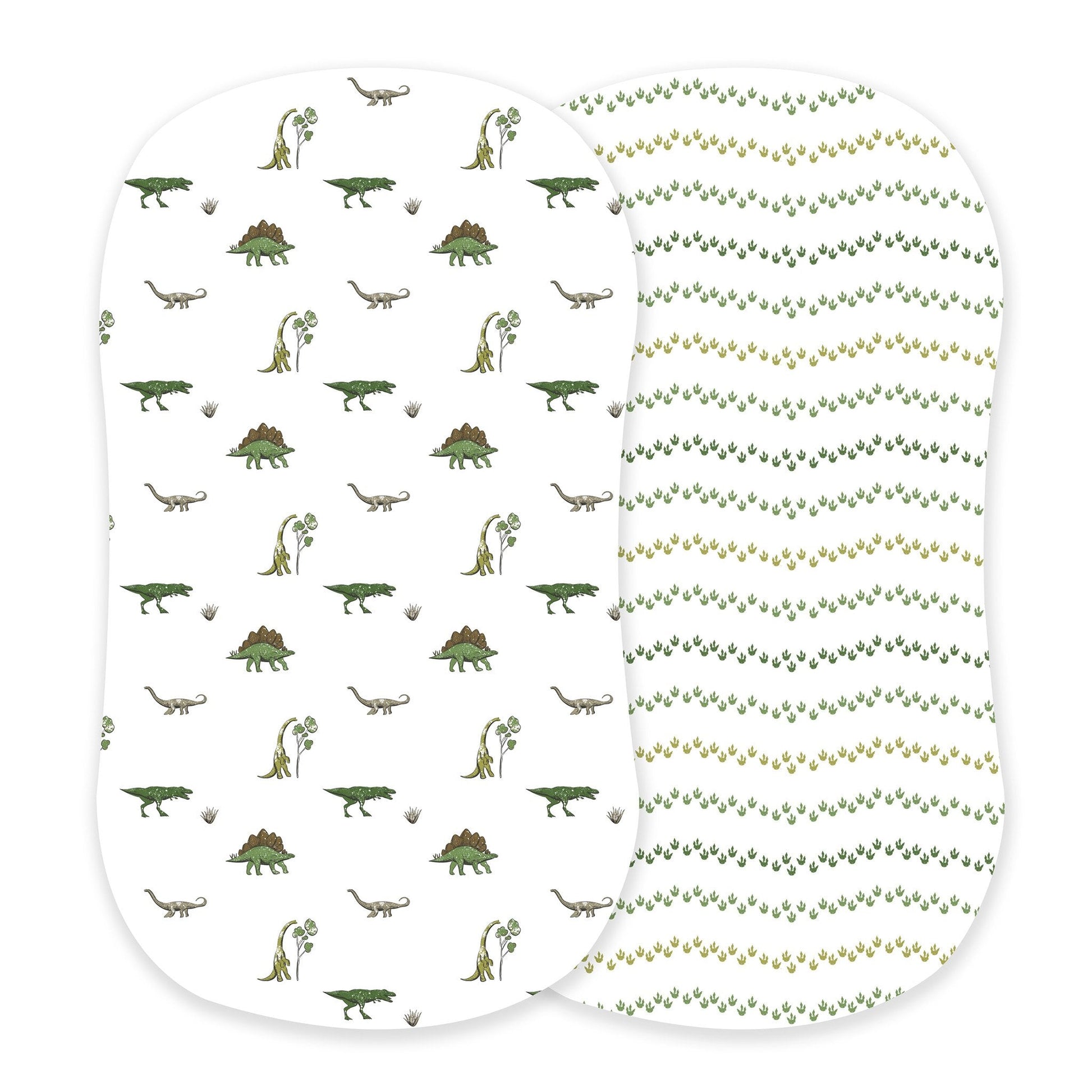 Dino Days and Dino Feet Cotton Changing Pad Cover Bassinet Sheets Newcastle Classics