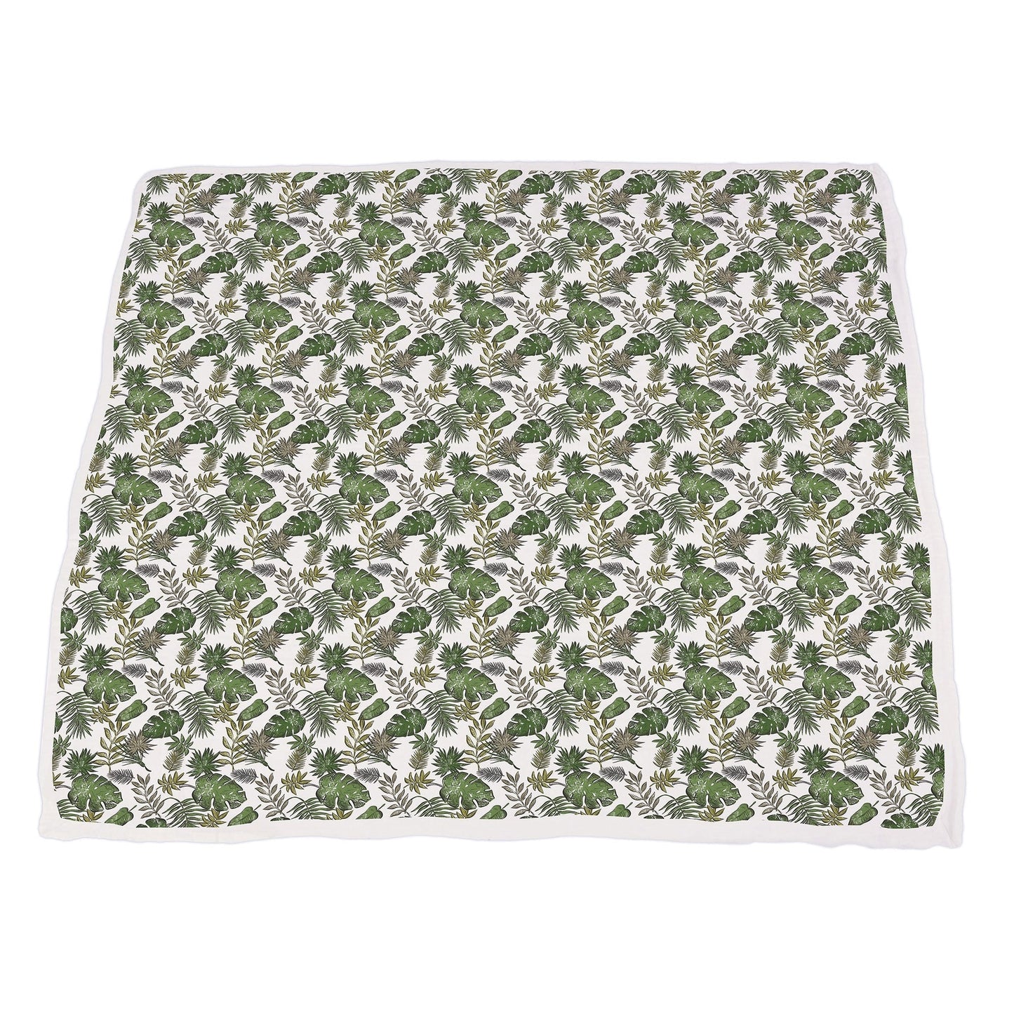 Dino Days Tropical Forest Newcastle Blanket For Kids 100 Percent Natural Cotton Muslin 47 Inch x 47 Inch Newcastle Classics