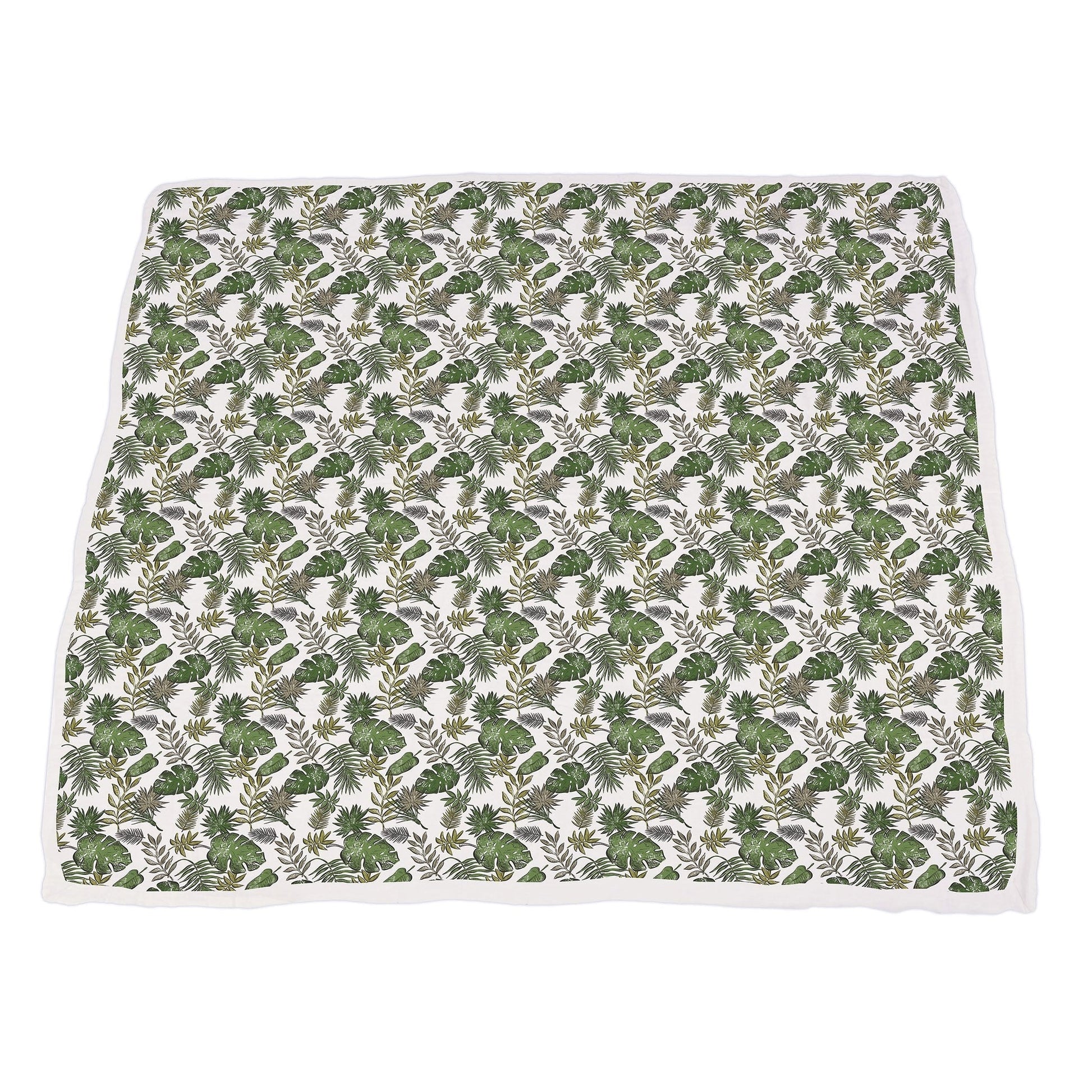 Dino Days Tropical Forest Newcastle Blanket For Kids 100 Percent Natural Cotton Muslin 47 Inch x 47 Inch Newcastle Classics