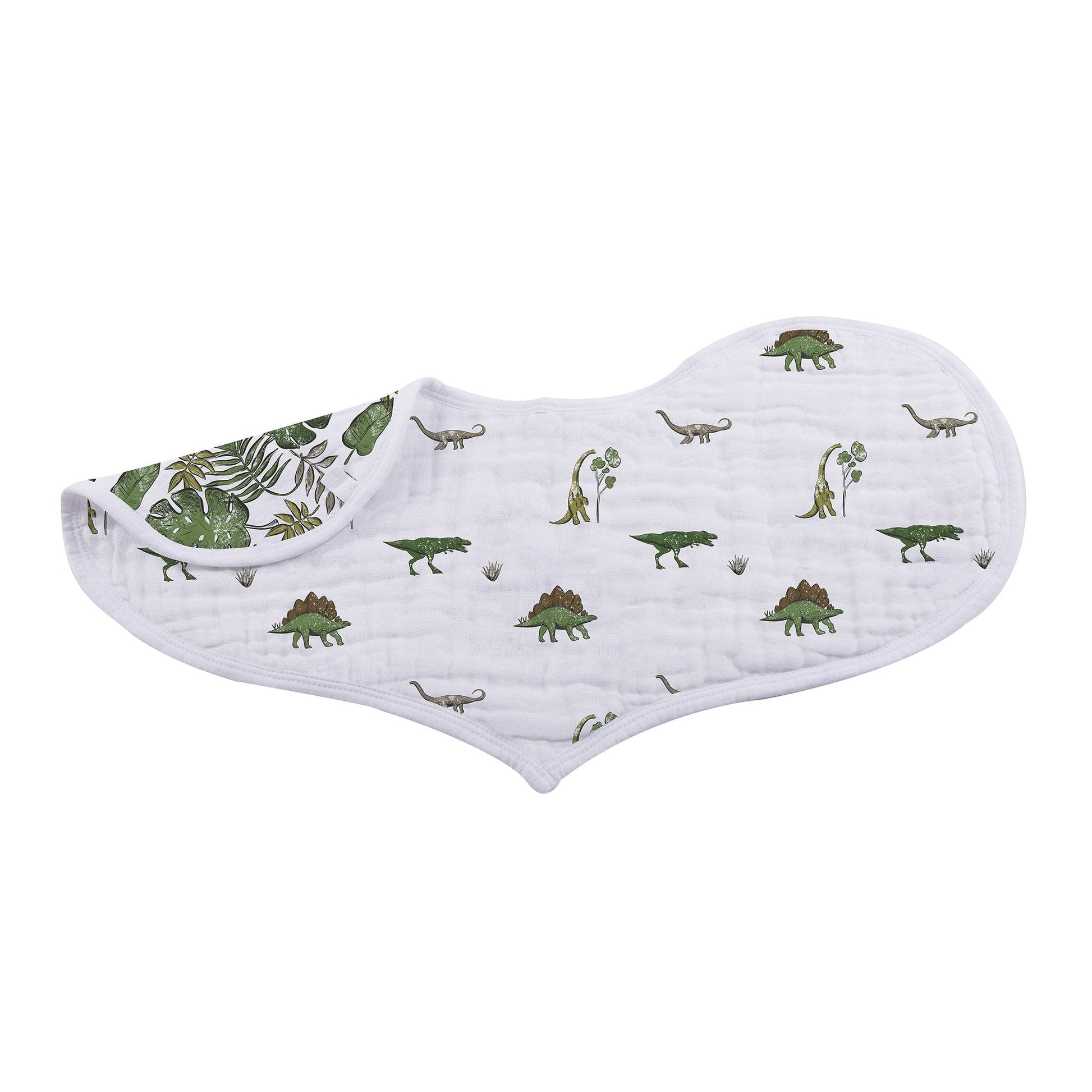 Dino Days Cotton Burp Cloth Bibs 2 Pack Soft Absorbent Natural Muslin Newcastle Classics