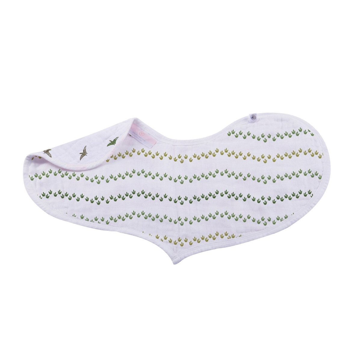 Newcastle Classics Dino Days Cotton Burp Cloth Bibs with Soft Absorbency for Modern Parents - 