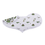 Newcastle Classics Dino Days Cotton Burp Cloth Bibs with Soft Absorbency for Modern Parents - 
