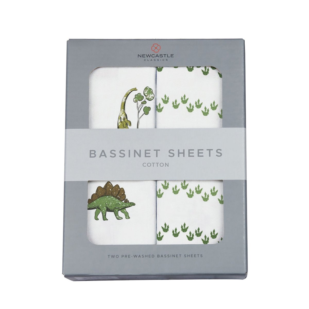 Newcastle Classics Dino Days Cotton Changing Pad Cover with Soft Breathable Fabric for Babies - 
