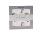 Newcastle Classics Dino Days Cotton Muslin Crib Sheet with Breathable Comfort for Babies - Furniture > Baby & Toddler Furniture > Crib & Toddler Bed Accessories Cotton Crib Sheet
