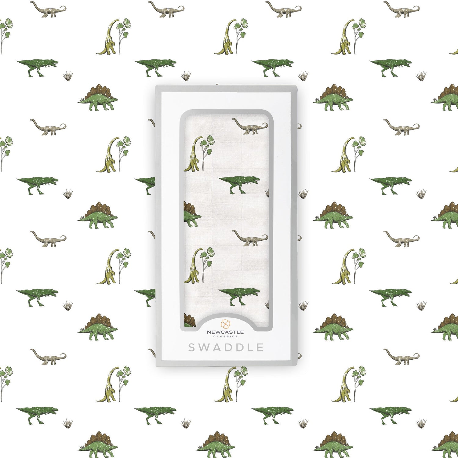 Newcastle Classics Dino Days Cotton Muslin SwaddleEveretts Place