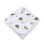 Newcastle Classics Dino Days Hooded Towel And Washcloth Set For Baby 100 Percent CottonEveretts Place