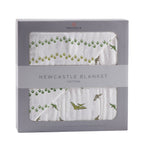 Newcastle Classics Dino Feet Cotton Muslin Blanket with Soft Breathable Fabric for Kids - Baby & Toddler > Swaddling & Receiving Blankets > Receiving Blankets Cotton Newcastle Blanket