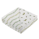 Newcastle Classics Dino Feet Cotton Muslin Blanket with Soft Breathable Fabric for Kids - 