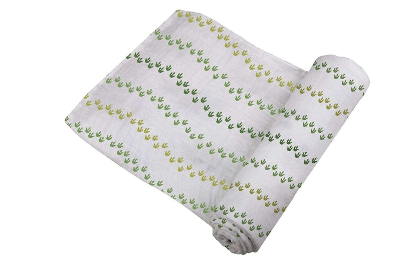 Dino Feet Cotton Muslin Swaddle - Everetts Place: Online Boutique - Kids & Babies