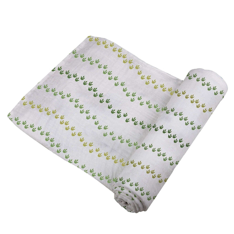 Dino Feet Cotton Muslin Swaddle - Everetts Place: Online Boutique - Kids & Babies