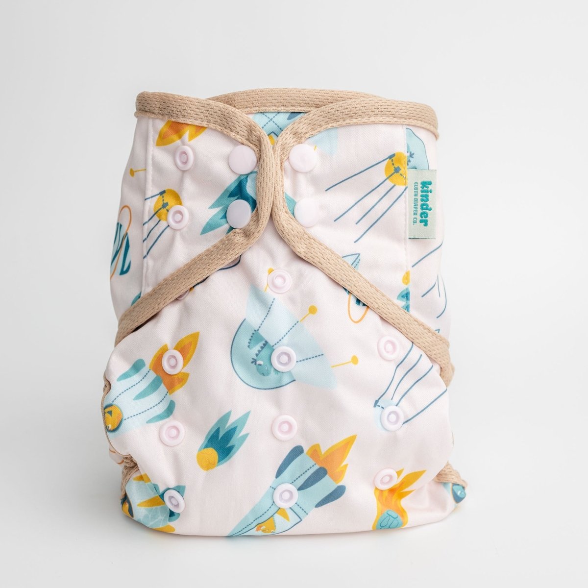 Kinder Cloth Diaper Co. Patterned Wipeable Cloth Diaper Cover, Grows with your Baby - Everetts Place Boutique - 
