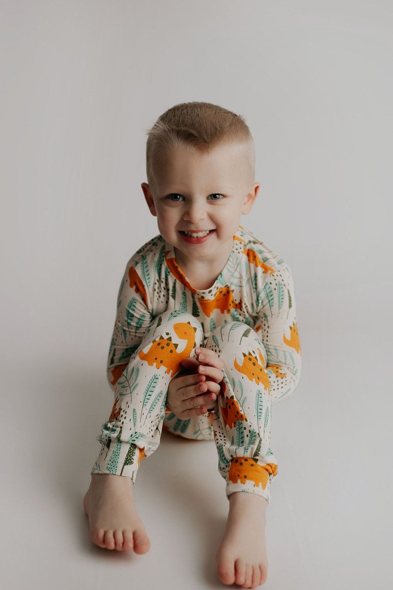 Three Little Tots Dinosaur Kids Pajamas - 