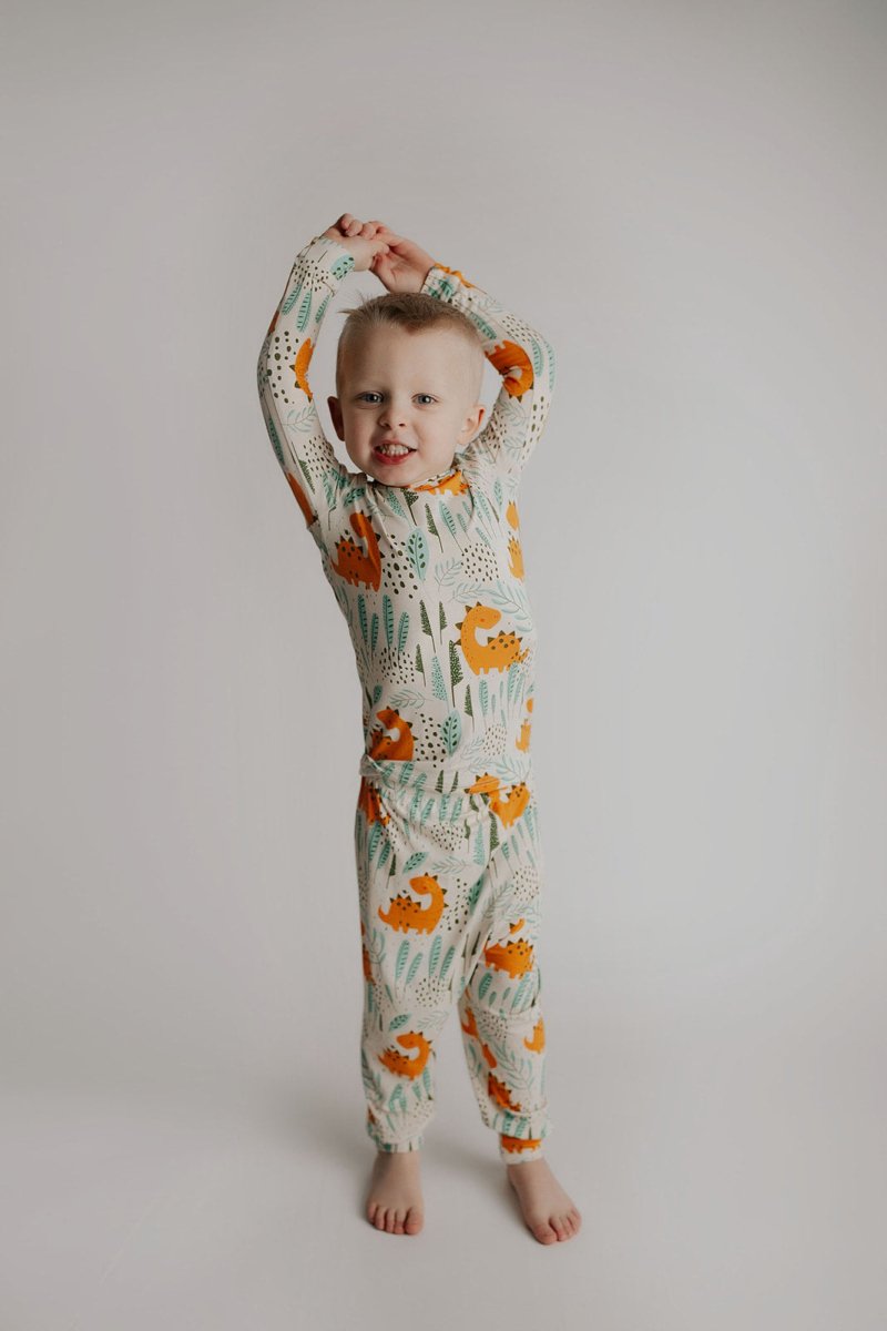 Three Little Tots Dinosaur Kids Pajamas - 