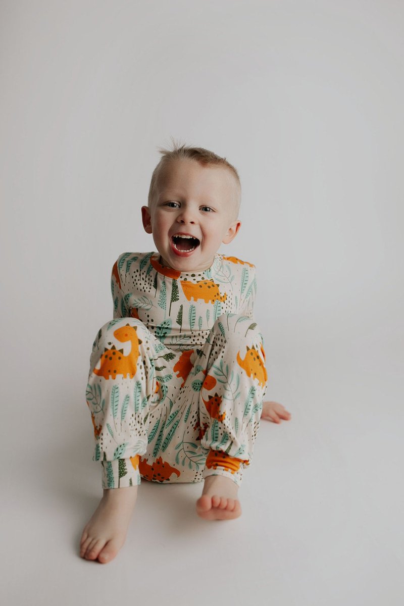 Three Little Tots Dinosaur Kids Pajamas - 