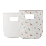 Goosewaddle® | Newborn Baby Blankets Toys Teethers Bibs & More Dinosaur Soft Storage 2 Pack - 