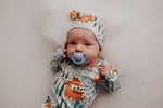 Three Little Tots Dinosaur Themed Newborn Knotted Gown - 